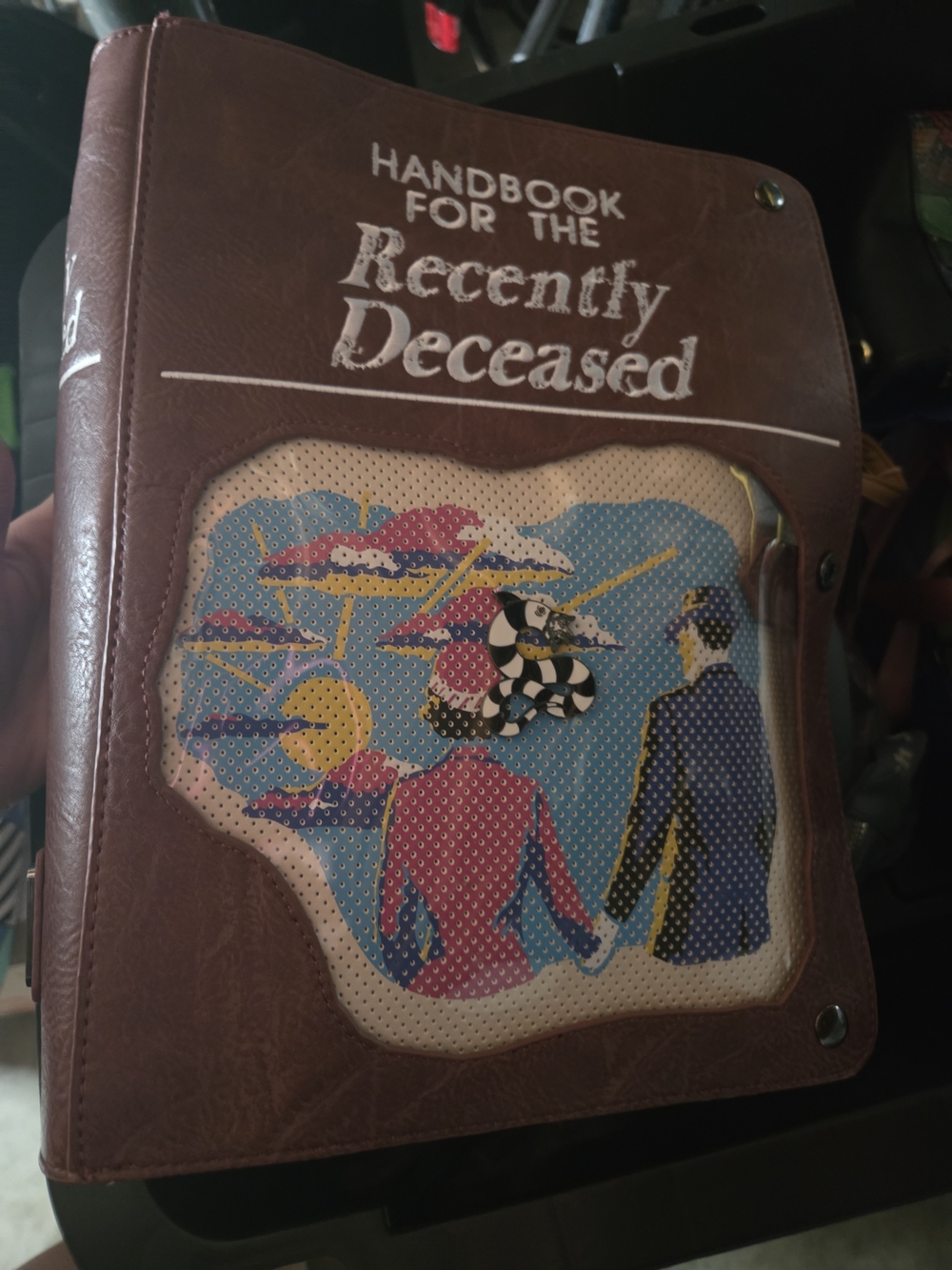 Loungefly Brown 'Handbook for the Recently Deceased' Book-Style Backpack